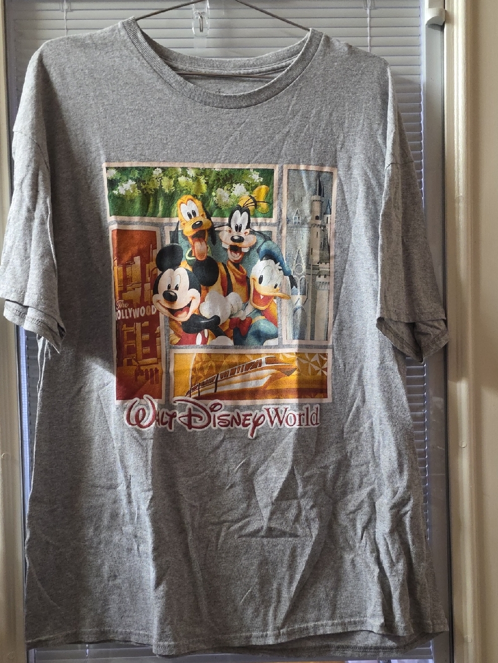 Disney Gray Walt Disney World Character Graphic Tee